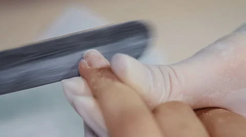 File nails, manicure Stock Footage 64570064