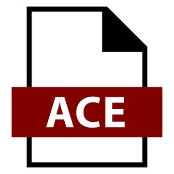 File Name Extension ACE Type 스톡 일러스트