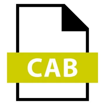 File Name Extension CAB Type Stock-Illustration
