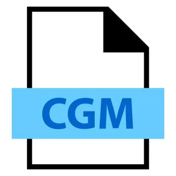 File Name Extension CGM Type Illustrazione stock
