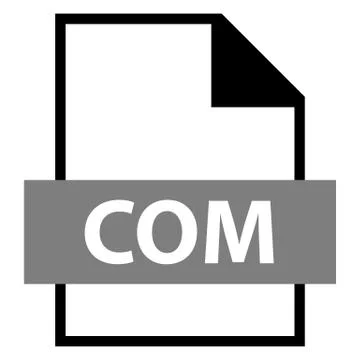 File Name Extension COM Type Stock Illustration