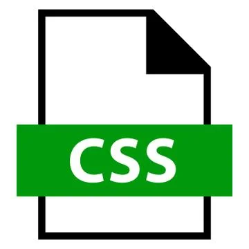 File Name Extension CSS Type Stock-Illustration