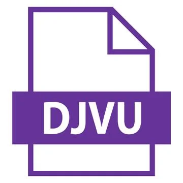 File Name Extension DJVU Type Stock-Illustration