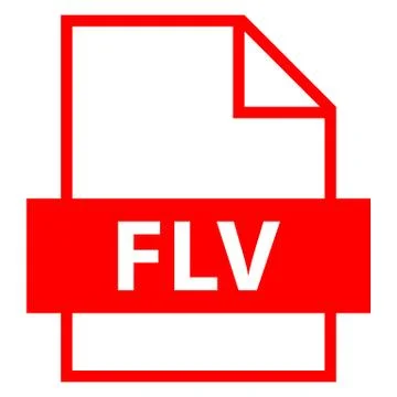 File Name Extension FLV Type Illustrazione stock