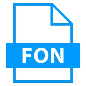 File Name Extension FON Type Illustrazione stock