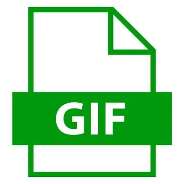 File Name Extension GIF Type Illustrazione stock