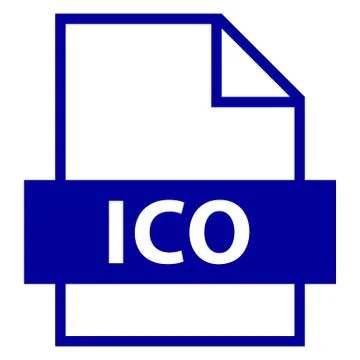 File Name Extension ICO Type Illustrazione stock