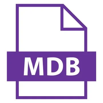 File Name Extension MDB Type 스톡 일러스트