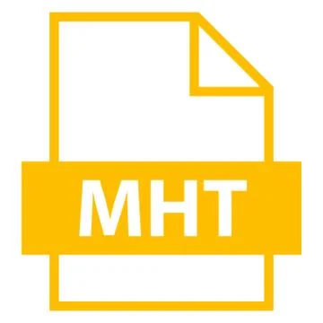 File Name Extension MHT Type Stock-Illustration