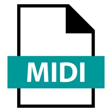 File Name Extension MIDI Type 스톡 일러스트