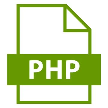 File Name Extension PHP Type Stockillustratie