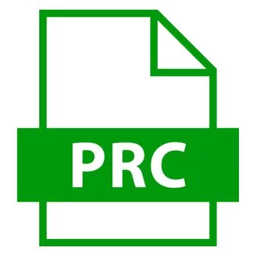 File Name Extension PRC Type Illustrazione stock