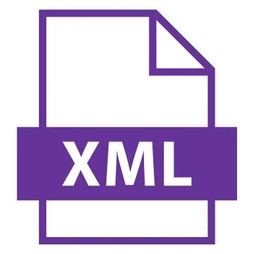 File Name Extension XML Type 스톡 일러스트