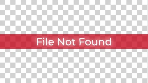 File Not Found Error Overlay Animation with Checkerboard Background Stock Footage 332447186