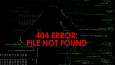 File not found error, unsuccessful hacking attempt, male coder gets furious Stock Footage 84536957