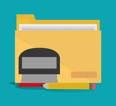 File of office and work design Stock Illustration