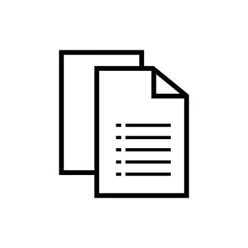 File or document icon Stock Illustration