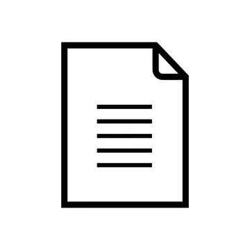 File or document icon Illustrazione stock
