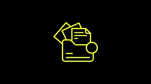 File or documents check icon. Stock Footage 304190002