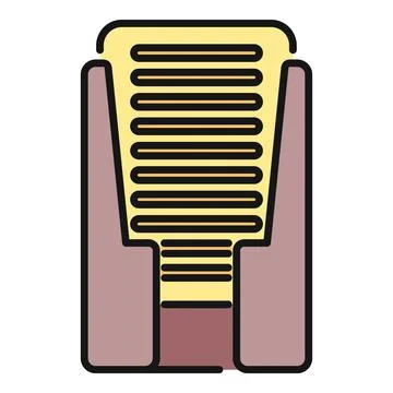 File organizer holding documents, clean office paperwork concept Stock Illustration