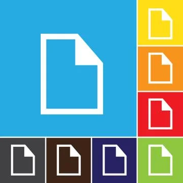 File, paper, icon, vector. Stock Illustration