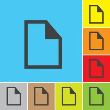 File, paper, icon, vector. Stock Illustration