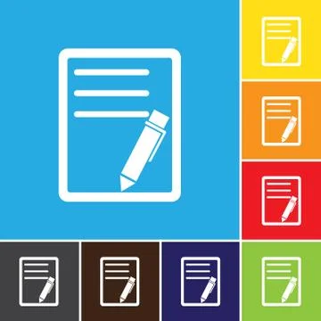 File, paper, icon, vector. Stock Illustration