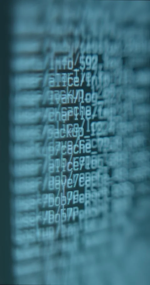 File paths on a computer screen 動画素材 323368884