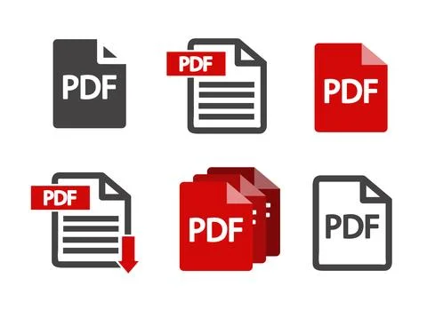 File PDF icon vector illustration Stock Illustration