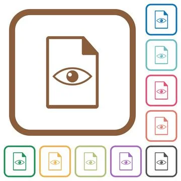 File preview simple icons 스톡 일러스트