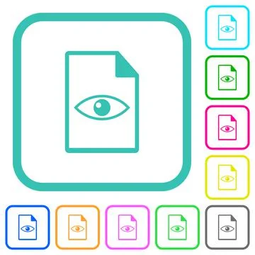 File preview vivid colored flat icons 스톡 일러스트