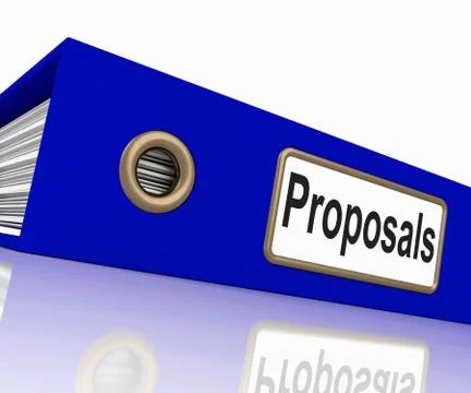 File proposals represents game plan and activity Stock Illustration