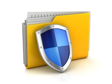 File Protection Concept Stock Illustration