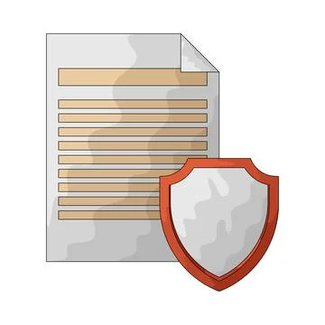 File protection illustration Stock Illustration