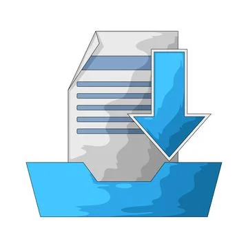 File receive illustration Stock Illustration