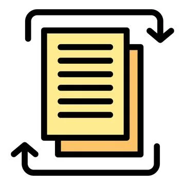 File report icon vector flat Stock Illustration