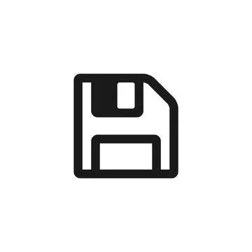 File save icon isolated on white background. Saving symbol. Vector EPS10 Stock Illustration