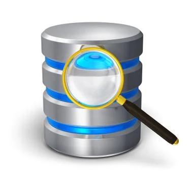 File search and hard disk diagnostics concept Stock Illustration