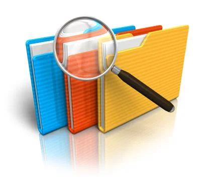 File search concept Stock Illustration