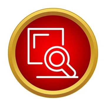 File search icon finding information data Stock Illustration