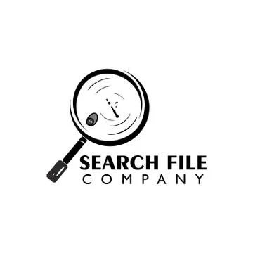 File Search logo icon vector Stock Illustration