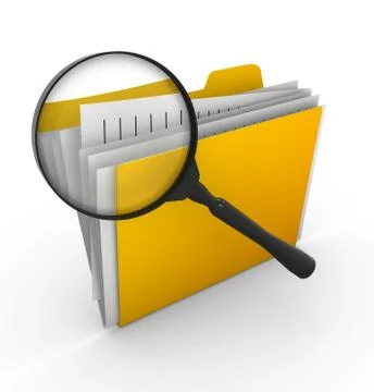 File searching Illustrazione stock