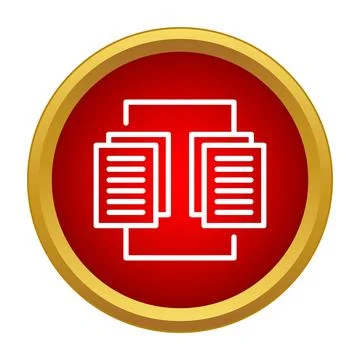 File sharing data transfer document processing icon Stock Illustration
