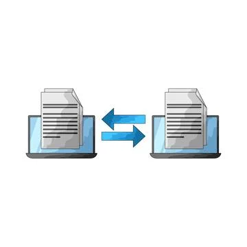File Sharing illustration Stock Illustration