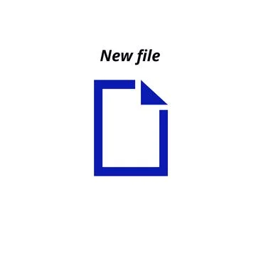 File sign and text isolated on white - illustration Stock Illustration