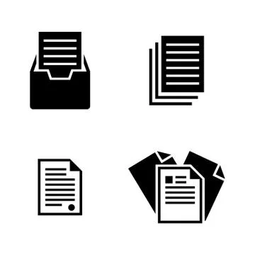 File. Simple Related Vector Icons Stock Illustration
