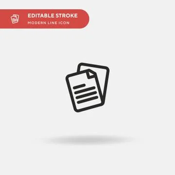 File Simple vector icon. Illustration symbol design template for web mobile U Stock-Illustration