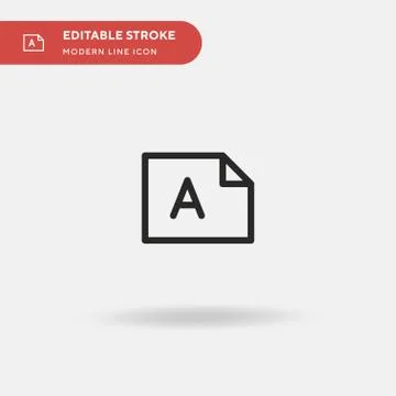 File Simple vector icon. Illustration symbol design template for web mobile U イラスト素材