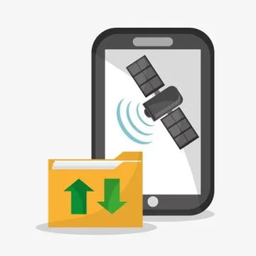 File smartphone and document design イラスト素材