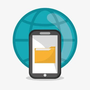 File smartphone and document design Stockillustratie
